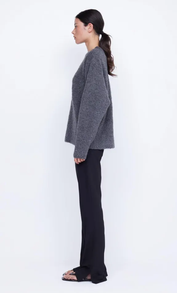 Bec Bridge BRICE KNIT JUMPER 8211 CHARCOAL Women Long Sleeve