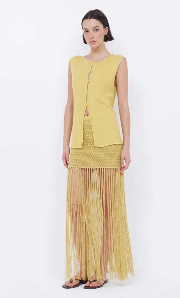 Bec Bridge CALISTA FRINGE MINI SKIRT 8211 CITRUS Women Skirts
