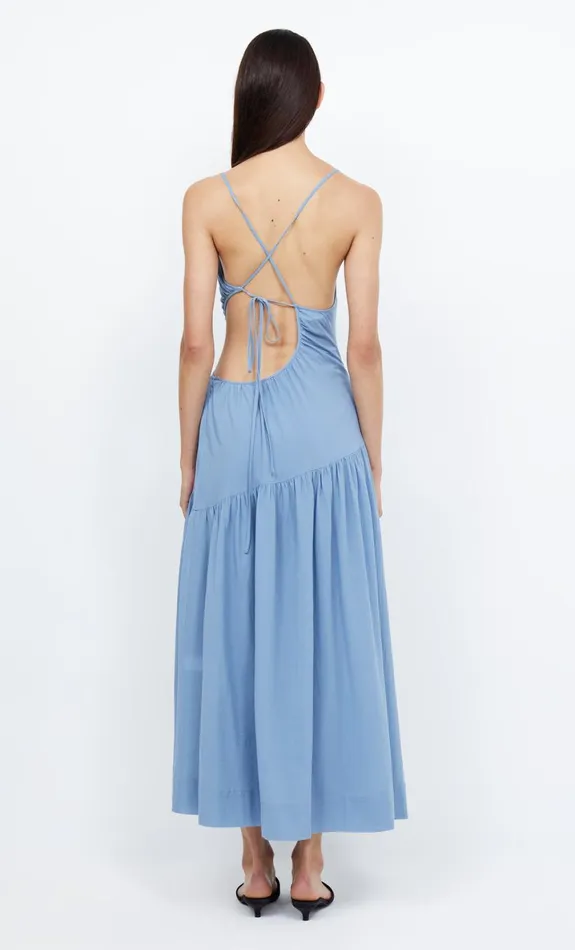 Bec Bridge CALYPSO ASYM MAXI DRESS 8211 MERIDIAN BLUE Women Maxi Dresses