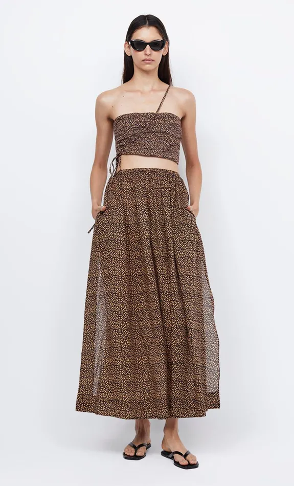 Bec Bridge CAPRI ASYM CROP TOP 8211 BELLA DONNA Women Sleeveless