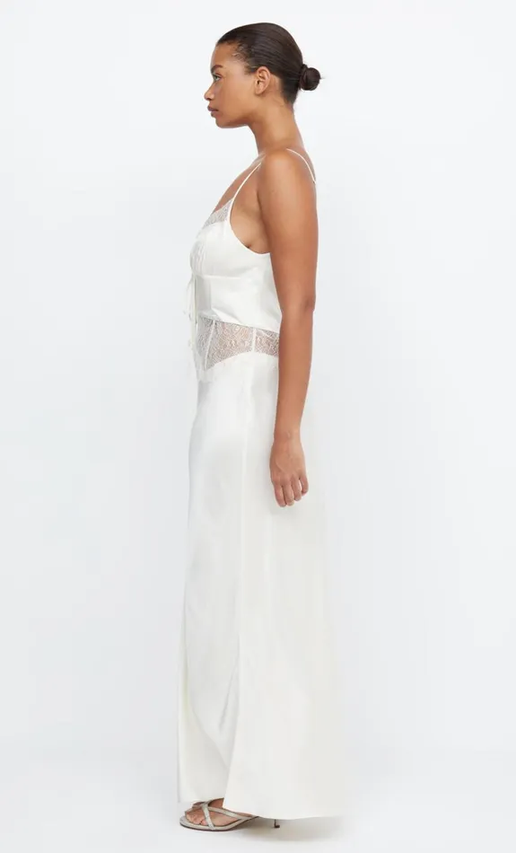 Bec Bridge CELINE TIE MAXI DRESS 8211 CREAMCREAM Women Maxi Dresses