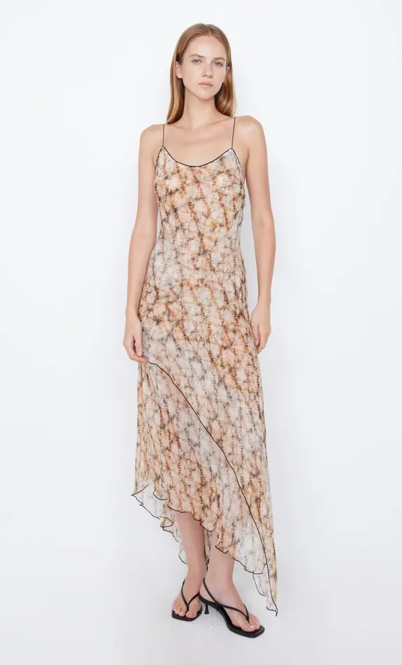 Bec Bridge CIEL ASYM DRESS 8211 GEO SHIBORI Women Wedding Guest