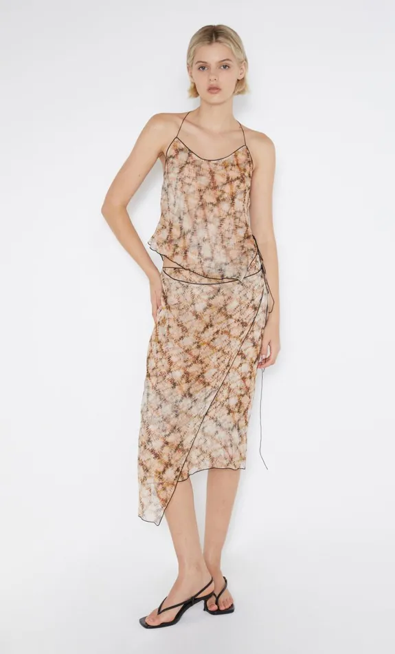Bec Bridge CIEL HALTER TOP 8211 GEO SHIBORI Women Sleeveless