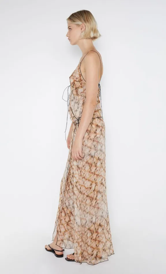 Bec Bridge CIEL WRAP MAXI DRESS 8211 GEO SHIBORI Women Prom Dresses