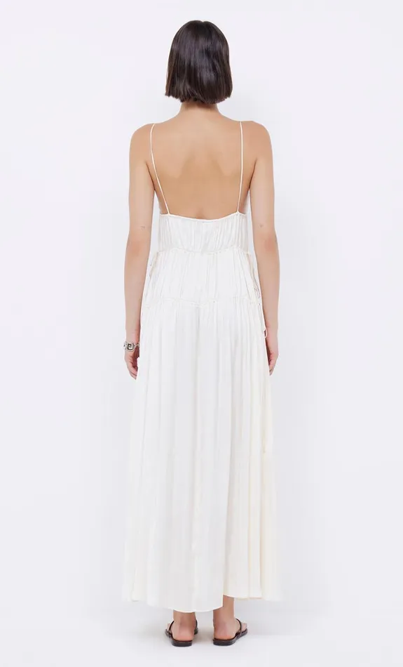 Bec Bridge DELPHI GATHERED DRESS 8211 IVORY Women Maxi Dresses