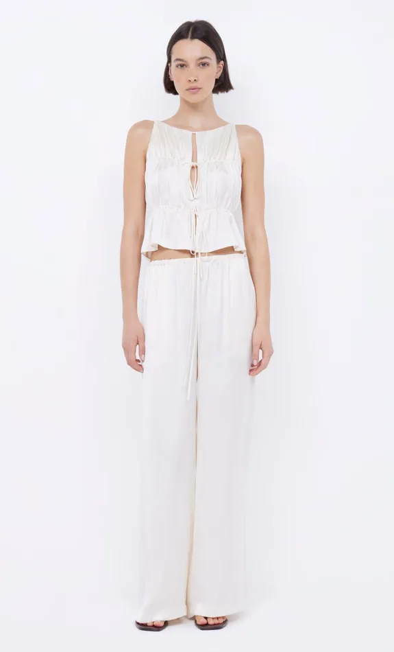 Bec Bridge DELPHI GATHERED TOP 8211 IVORY Women Sleeveless