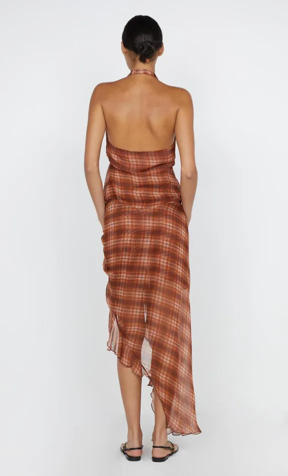 Bec Bridge DEVI HALTER TOP 8211 DESERT CHECK Women Sleeveless