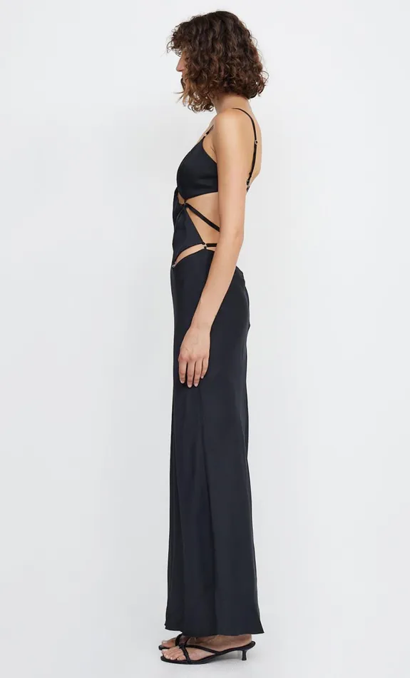 Bec Bridge DIAMOND DAYS STRAP MAXI DRESS 8211 BLACK Women Maxi Dresses