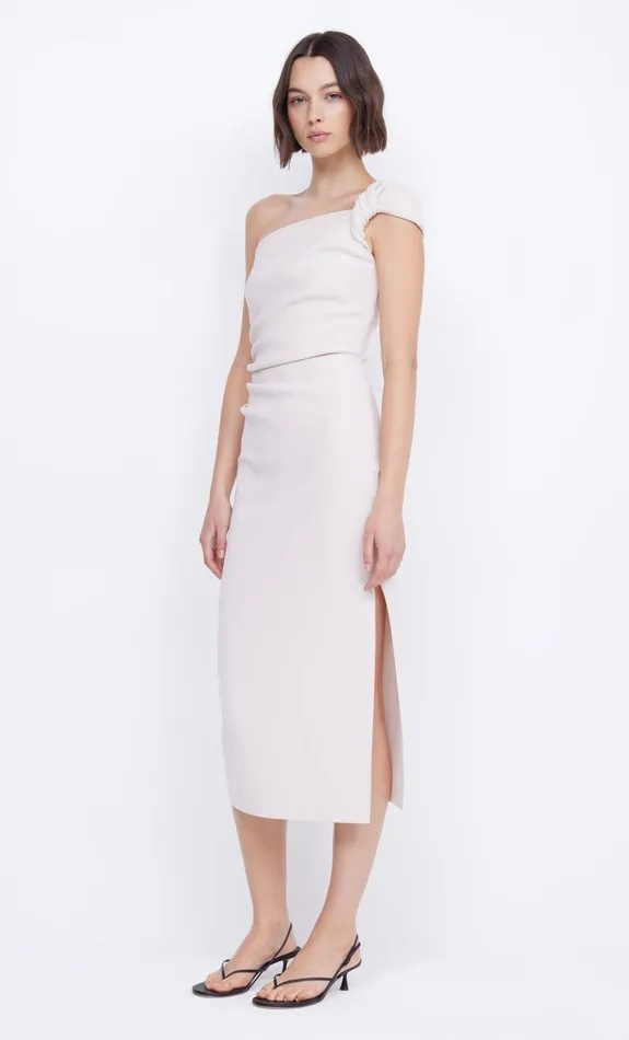 Bec Bridge ELEA ASYM MIDI DRESS 8211 VANILLA BEAN Women Wedding Guest