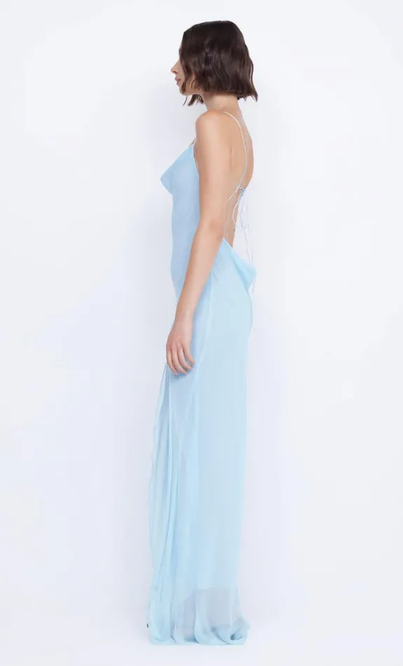 Bec Bridge ELZETTE SPLIT MAXI DRESS 8211 DOLPHIN BLUE Women Maxi Dresses