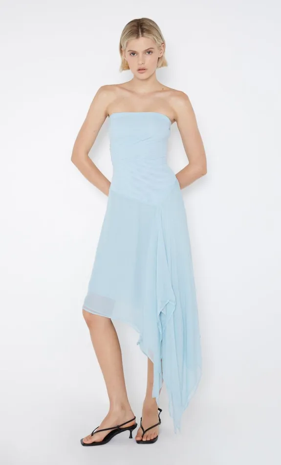 Bec Bridge ELZETTE STRAPLESS MIDI DRESS 8211 DOLPHIN BLUE Women Wedding Guest Bec Bridge ELZETTE STRAPLESS MIDI DRESS 8211 DOLPHIN BLUE Women Wedding Guest