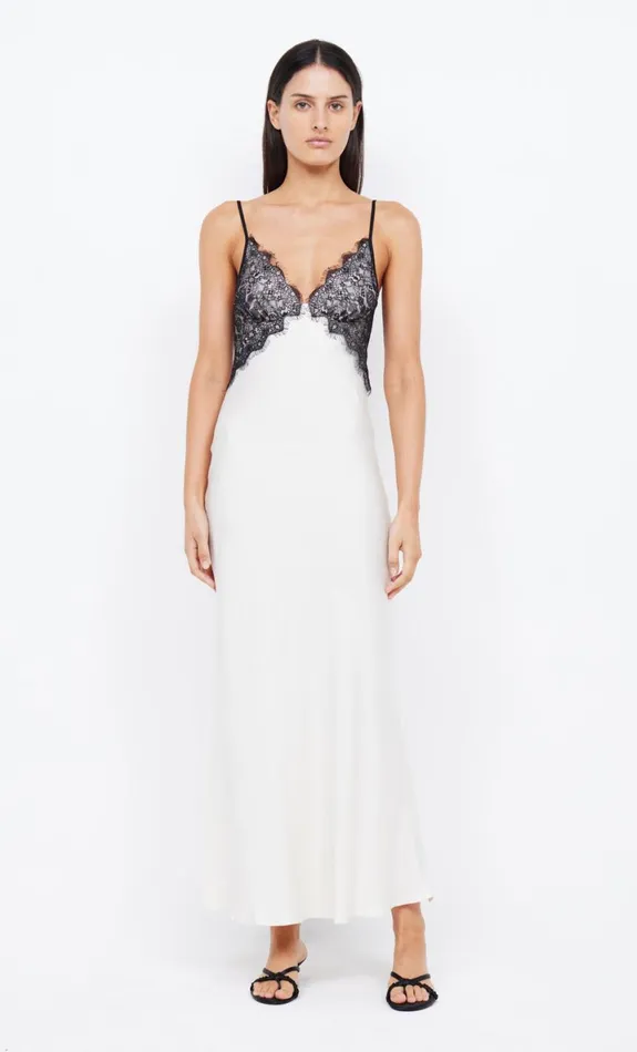 Bec Bridge EMERY LACE MAXI DRESS 8211 IVORYBLACK Women Prom Dresses