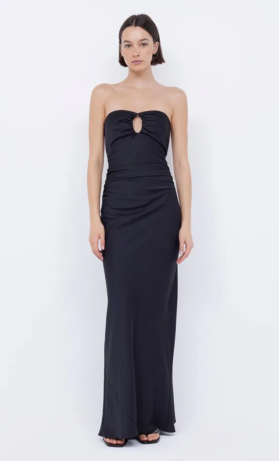 Bec Bridge EMILIA STRAPLESS DRESS 8211 BLACK Women Prom Dresses