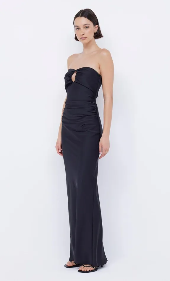 Bec Bridge EMILIA STRAPLESS DRESS 8211 BLACK Women Prom Dresses