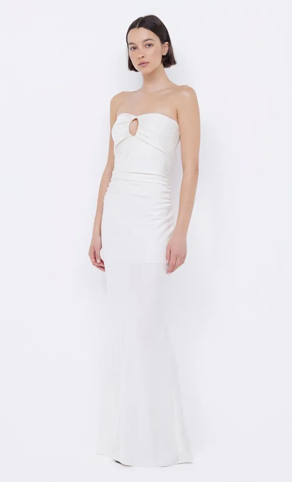 Bec Bridge EMILIA STRAPLESS DRESS 8211 IVORY Women Wedding Guest