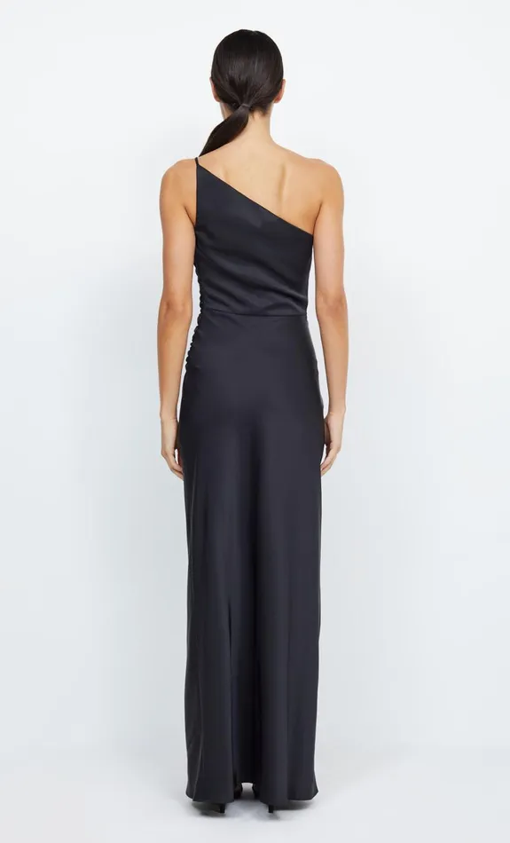 Bec Bridge ETERNITY ASYM MAXI DRESS 8211 BLACK Women Bridesmaid Dresses