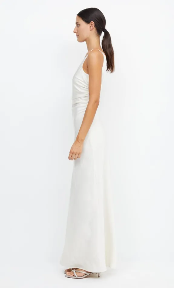 Bec Bridge ETERNITY ASYM MAXI DRESS 8211 CREAM Women Prom Dresses
