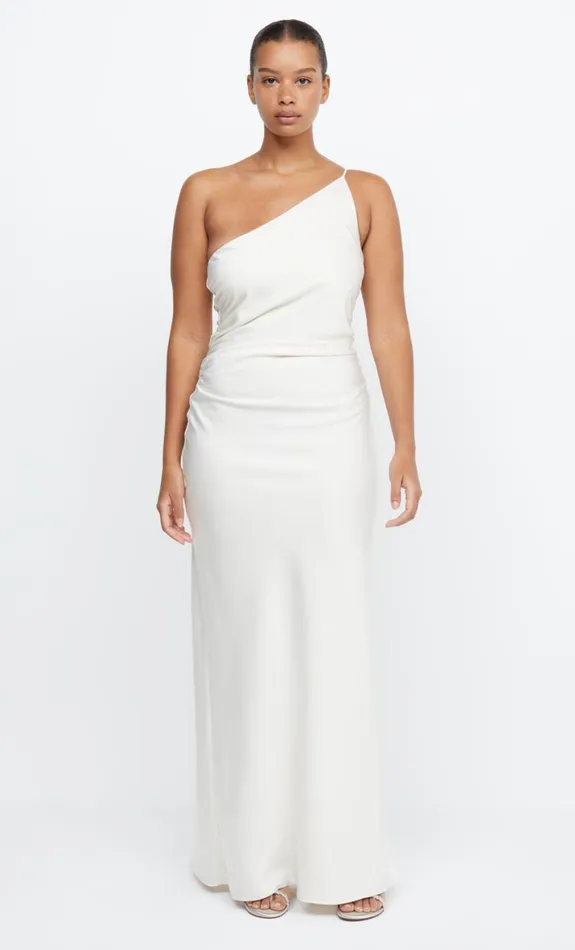 Bec Bridge ETERNITY ASYM MAXI DRESS 8211 CREAM Women Prom Dresses