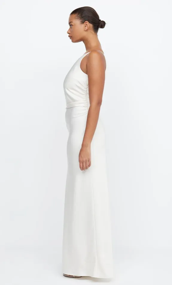 Bec Bridge ETERNITY ASYM MAXI DRESS 8211 CREAM Women Prom Dresses