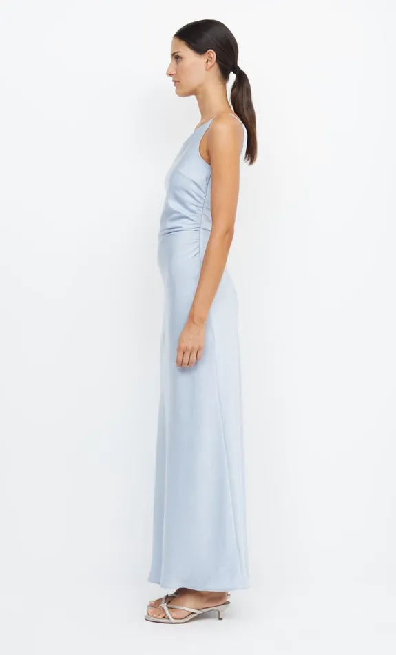 Bec Bridge ETERNITY ASYM MAXI DRESS 8211 DUSTY BLUE Women Maxi Dresses