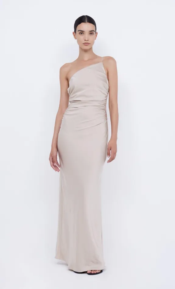 Bec Bridge ETERNITY ASYM MAXI DRESS 8211 SAND Women Maxi Dresses
