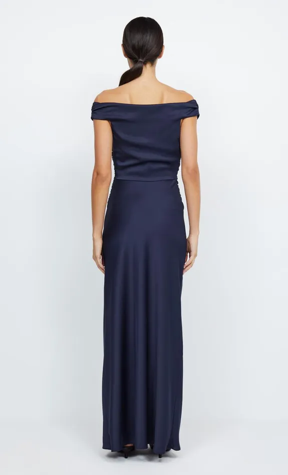 Bec Bridge ETERNITY OFF SHOULDER MAXI 8211 INK Women Bridesmaid Dresses