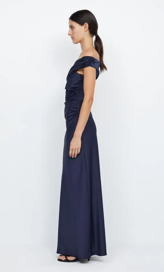 Bec Bridge ETERNITY OFF SHOULDER MAXI 8211 INK Women Maxi Dresses