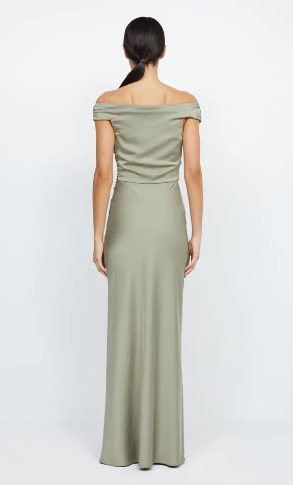 Bec Bridge ETERNITY OFF SHOULDER MAXI 8211 SAGE Women Maxi Dresses