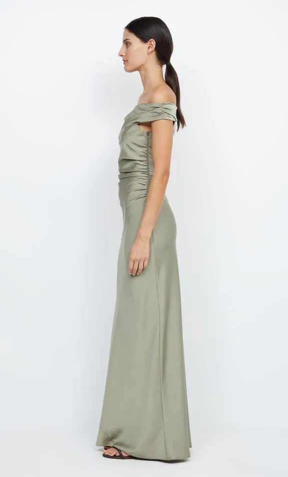 Bec Bridge ETERNITY OFF SHOULDER MAXI 8211 SAGE Women Maxi Dresses