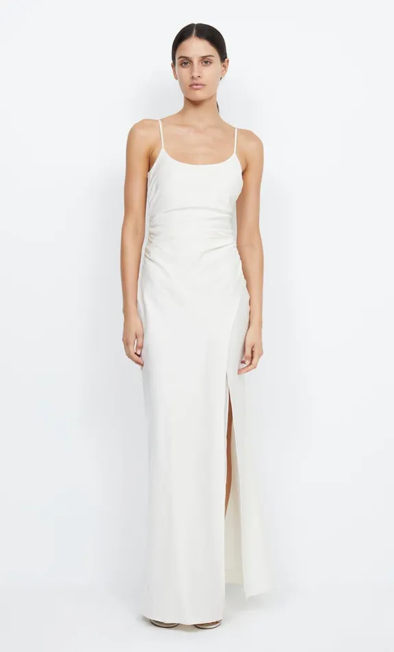Bec Bridge ETERNITY SCOOP MAXI DRESS 8211 CREAM Women Prom Dresses