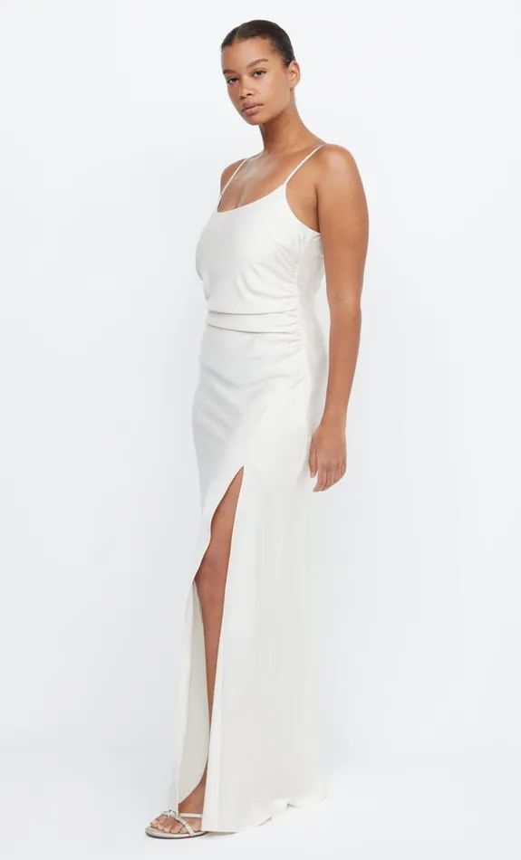 Bec Bridge ETERNITY SCOOP MAXI DRESS 8211 CREAM Women Prom Dresses