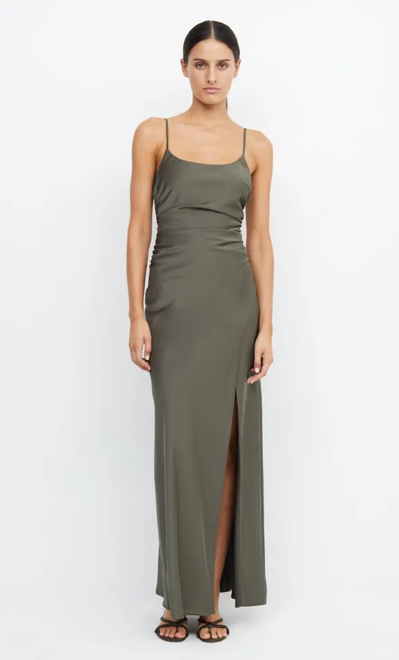 Bec Bridge ETERNITY SCOOP MAXI DRESS 8211 DARK WILLOW Women Maxi Dresses