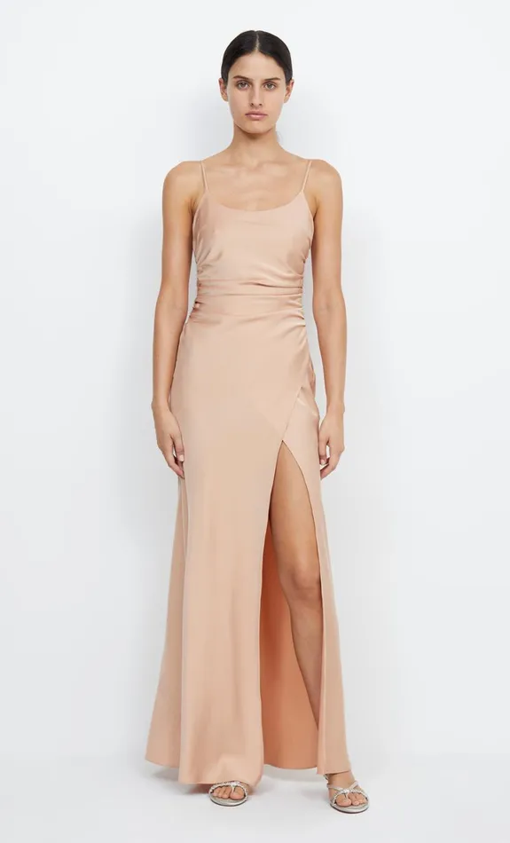 Bec Bridge ETERNITY SCOOP MAXI DRESS 8211 ROSE GOLD Women Maxi Dresses