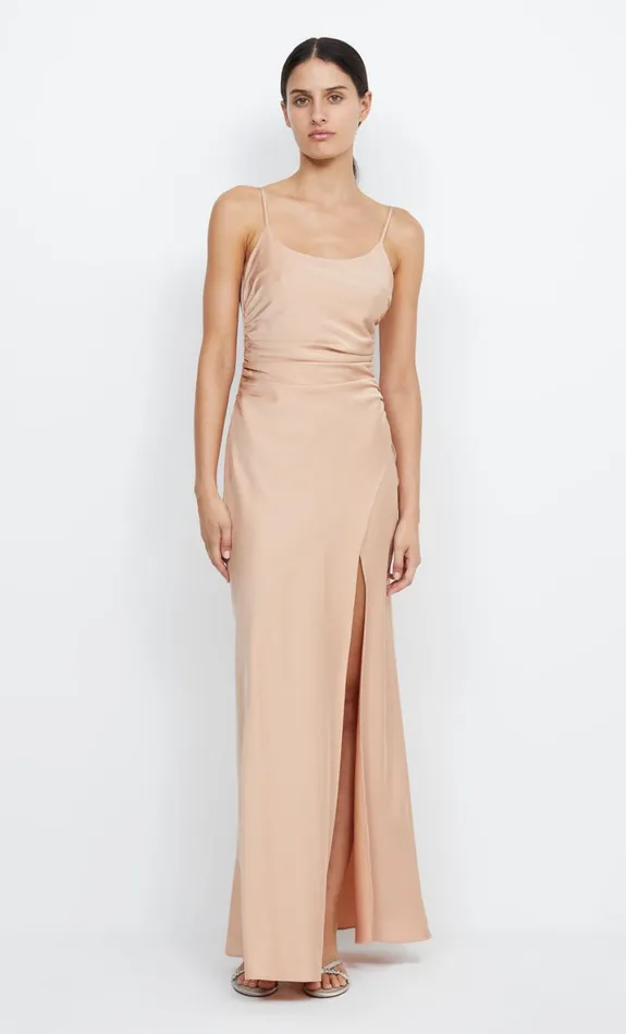 Bec Bridge ETERNITY SCOOP MAXI DRESS 8211 ROSE GOLD Women Maxi Dresses