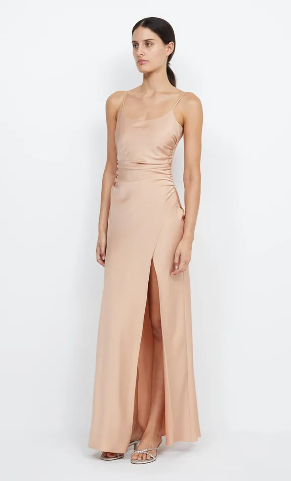 Bec Bridge ETERNITY SCOOP MAXI DRESS 8211 ROSE GOLD Women Maxi Dresses