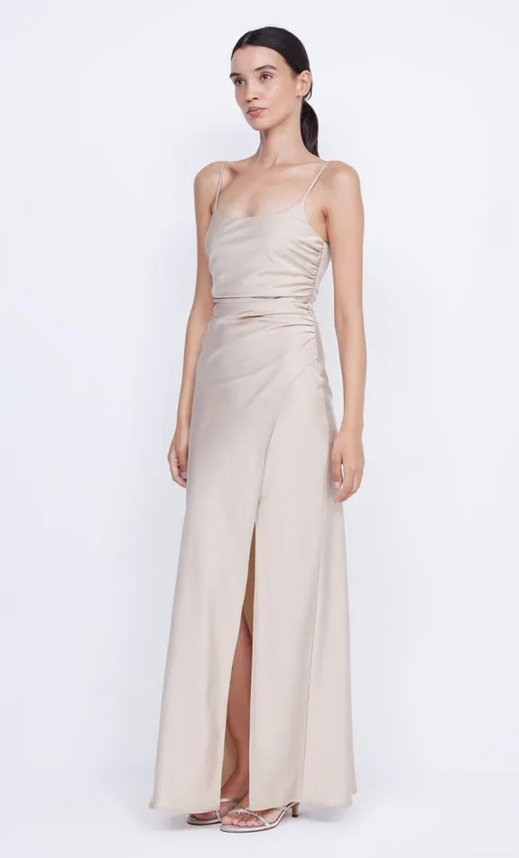 Bec Bridge ETERNITY SCOOP MAXI DRESS 8211 SAND Women Maxi Dresses