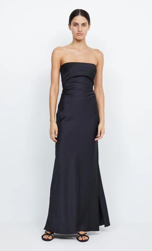 Bec Bridge ETERNITY STRAPLESS MAXI 8211 BLACK Women Maxi Dresses