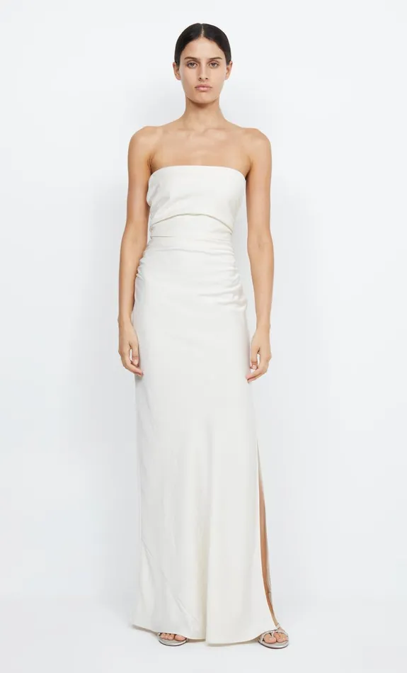 Bec Bridge ETERNITY STRAPLESS MAXI 8211 CREAM Women Maxi Dresses