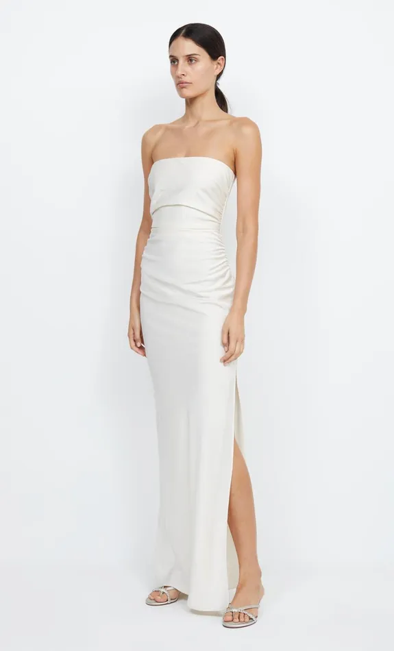 Bec Bridge ETERNITY STRAPLESS MAXI 8211 CREAM Women Prom Dresses