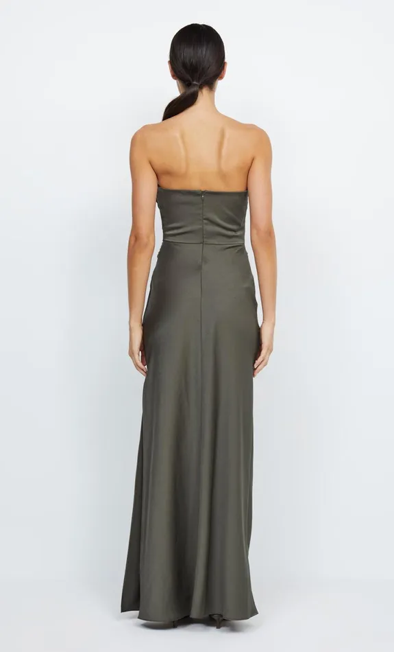 Bec Bridge ETERNITY STRAPLESS MAXI 8211 DARK WILLOW Women Maxi Dresses