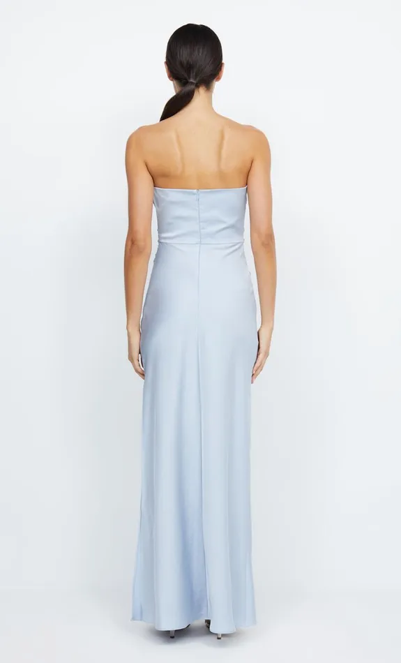 Bec Bridge ETERNITY STRAPLESS MAXI 8211 DUSTY BLUE Women Maxi Dresses