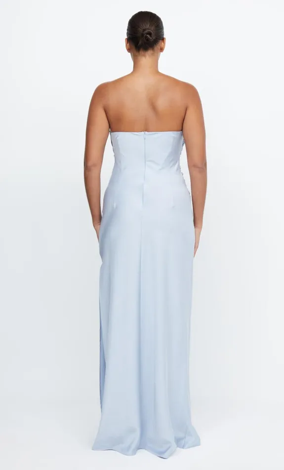 Bec Bridge ETERNITY STRAPLESS MAXI 8211 DUSTY BLUE Women Maxi Dresses
