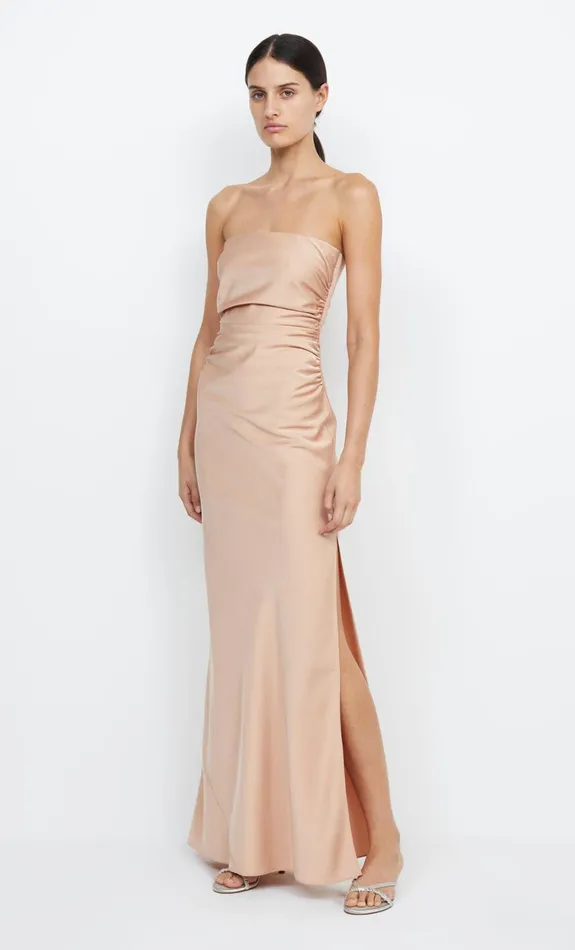 Bec Bridge ETERNITY STRAPLESS MAXI 8211 ROSE GOLD Women Prom Dresses