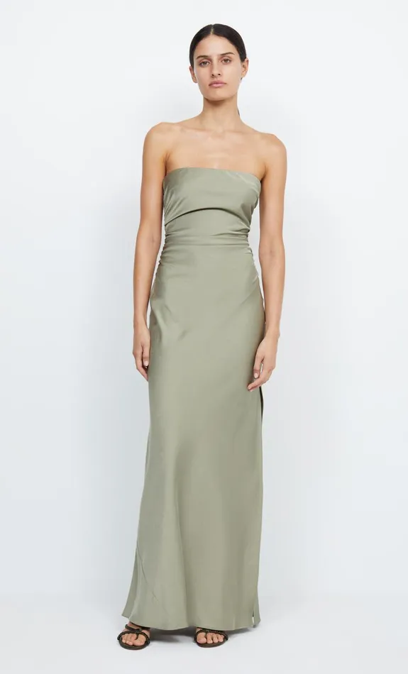 Bec Bridge ETERNITY STRAPLESS MAXI 8211 SAGE Women Maxi Dresses
