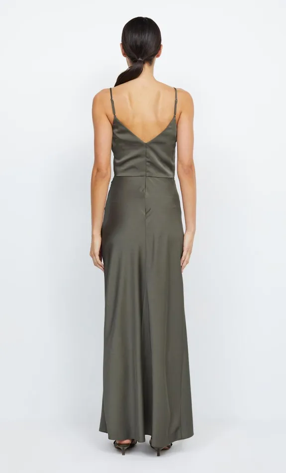 Bec Bridge ETERNITY V MAXI DRESS 8211 DARK WILLOW Women Maxi Dresses