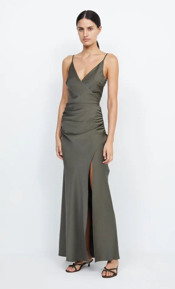 Bec Bridge ETERNITY V MAXI DRESS 8211 DARK WILLOW Women Maxi Dresses