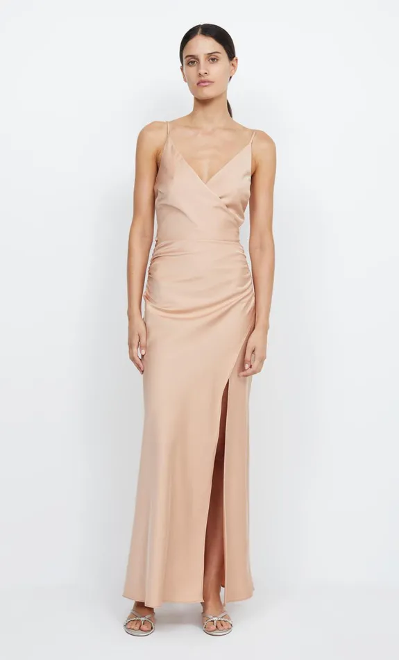 Bec Bridge ETERNITY V MAXI DRESS 8211 ROSE GOLD Women Prom Dresses