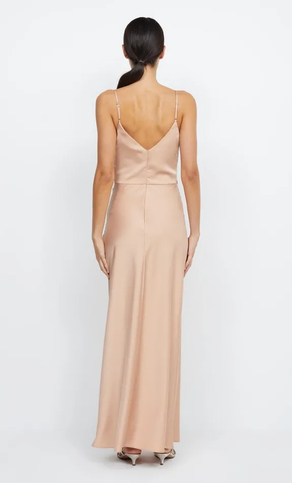 Bec Bridge ETERNITY V MAXI DRESS 8211 ROSE GOLD Women Prom Dresses