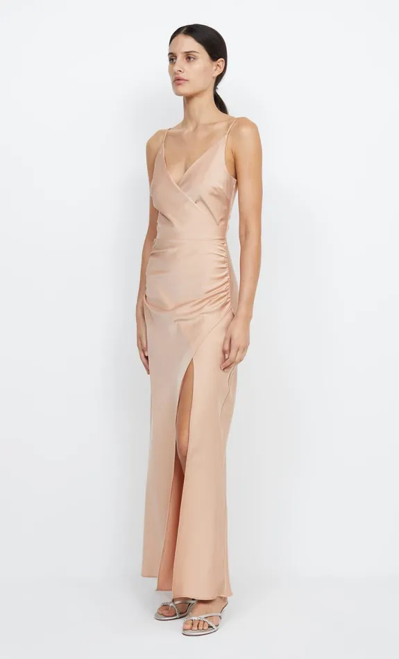 Bec Bridge ETERNITY V MAXI DRESS 8211 ROSE GOLD Women Prom Dresses