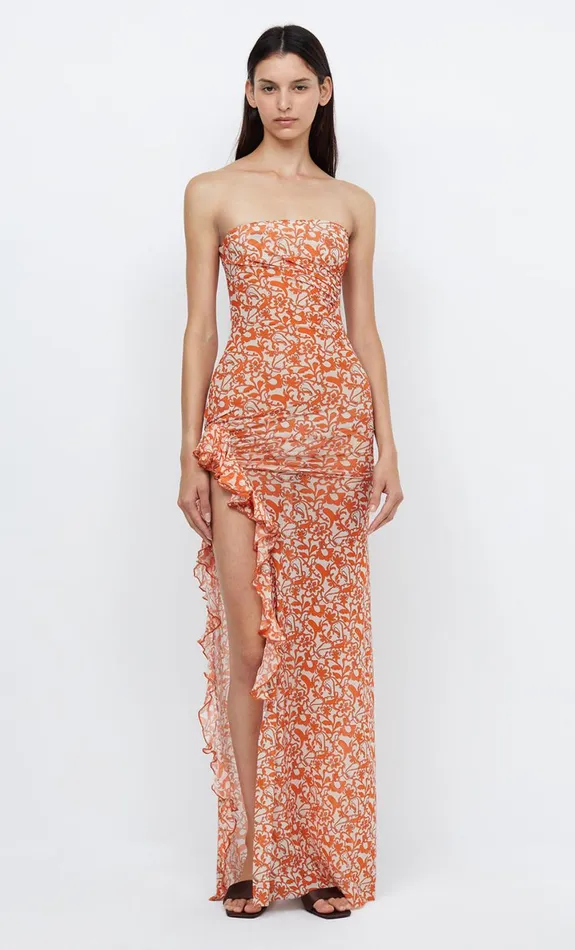 Bec Bridge FIREFLY STRAPLESS DRESS 8211 FIESTA FLORAL Women Wedding Guest